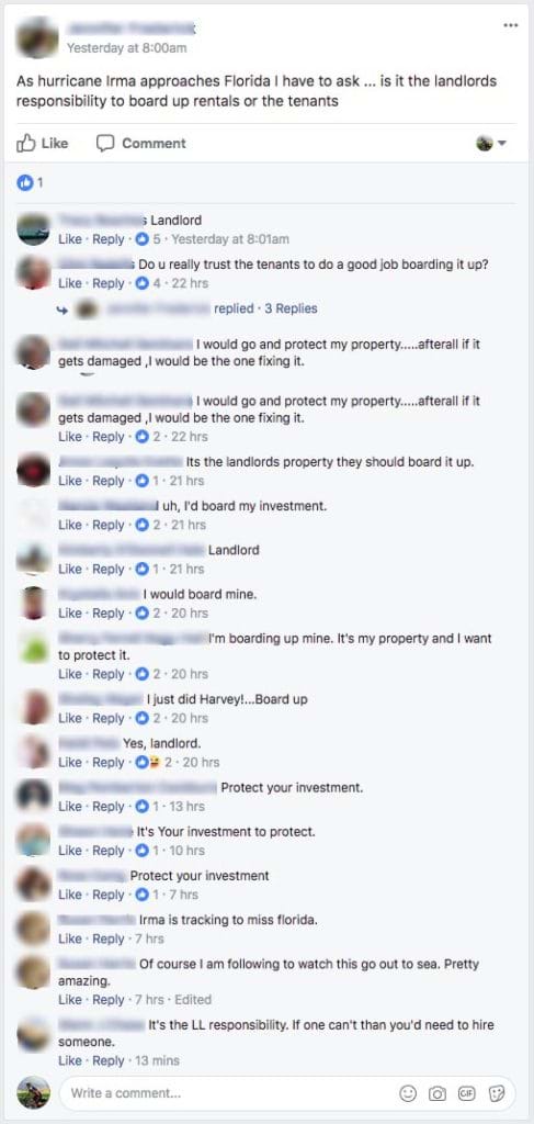 Is it landlord responsibility to board up rental in hurricane copy